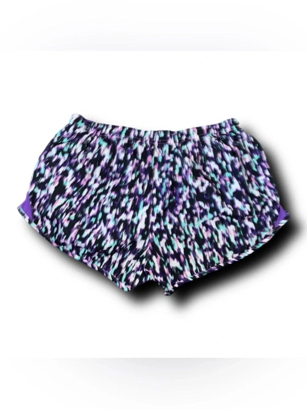 Women’s Nike Tempo Dri Fit Running Shorts in Abstract Purple Print Athleisure